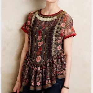 Preeti S Kapoor Sahira Peasant Top, XSP